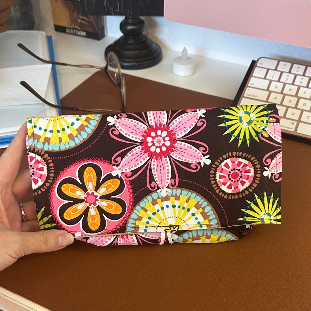 Coupon caddy with ID window